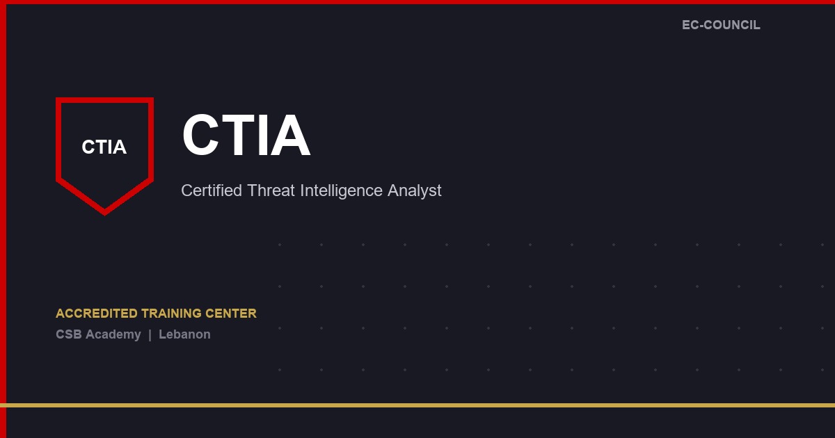 Certified Threat Intelligence Analyst (CTIA)